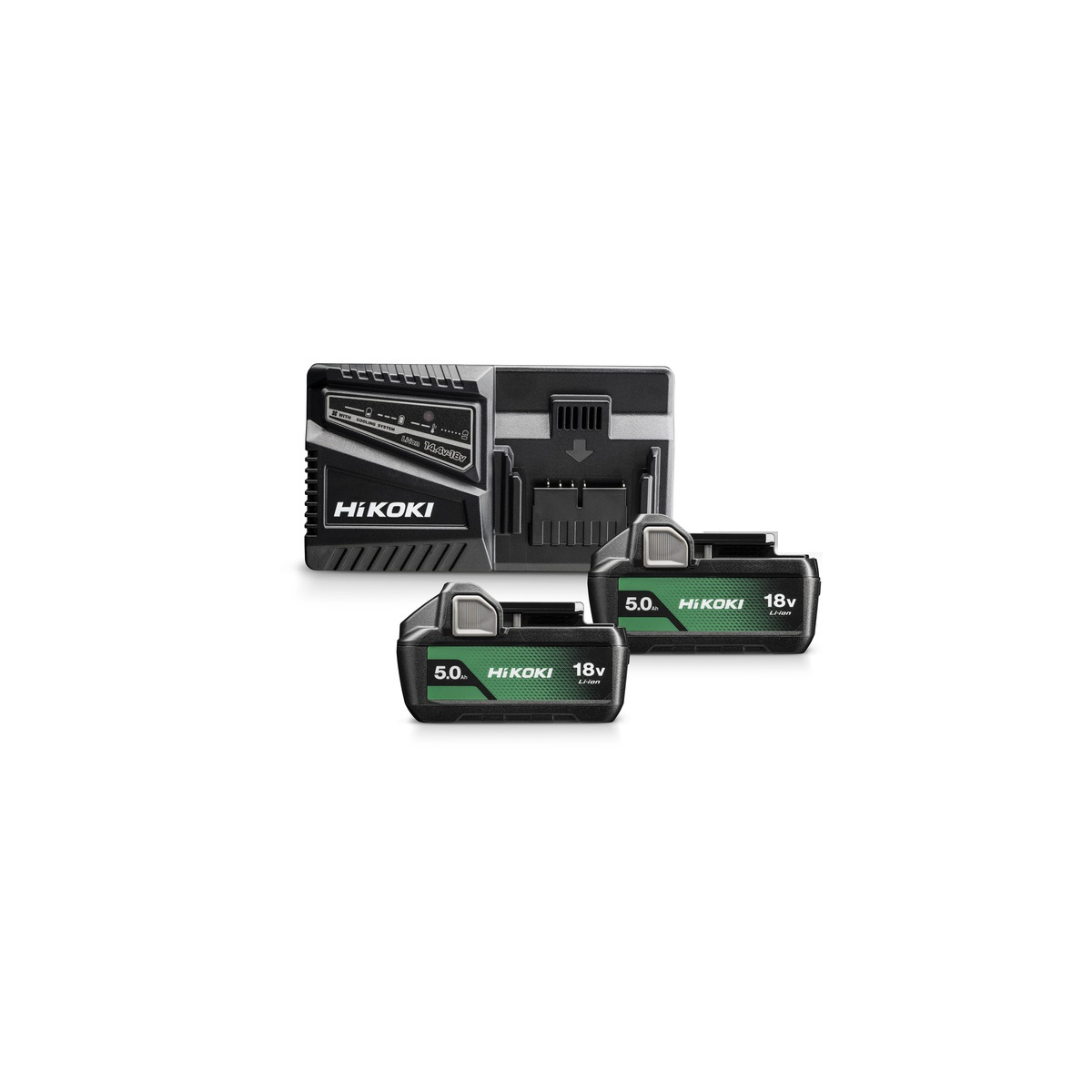 Meuleuse MAKITA 18V Li-Ion 5.0 Ah Ø125mm - 2 batterie, chargeur