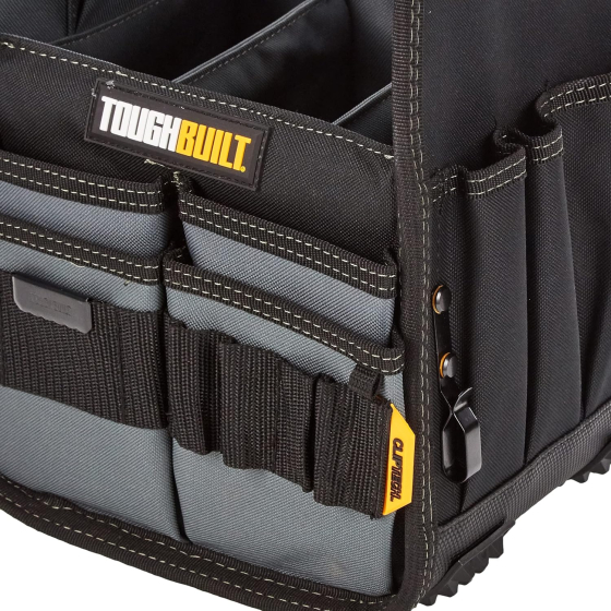 Toughbuilt Panier porte-outils 20cm avec poche à outils ClipTech TB-CT-180-8 Toughbuilt Panier porte-outils 20cm avec poche à outils ClipTech TB-CT-180-8