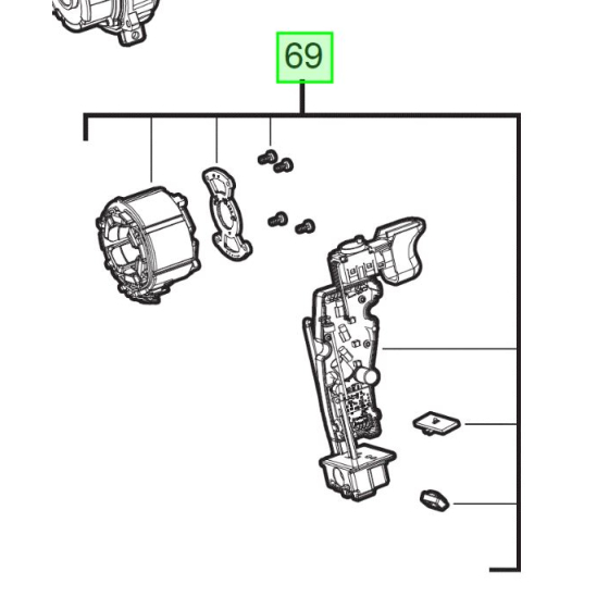 Milwaukee Ensemble commutateur électronique pour perceuse M18FPD3 (4931494910)