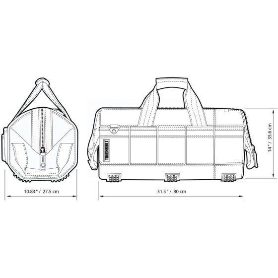 Toughbuilt Sac à outils 66cm à grande ouverture TB-60-26 Toughbuilt Sac à outils 66cm à grande ouverture TB-60-26