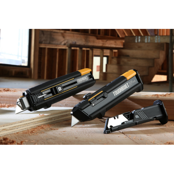 ToughBuilt Cutter avec chargeurs de lames TB-H4S2-03 ToughBuilt Cutter avec chargeurs de lames TB-H4S2-03