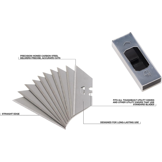 ToughBuilt Lot de x30 lames pour cutter TB-H4S30-80 ToughBuilt Lot de x30 lames pour cutter TB-H4S30-80