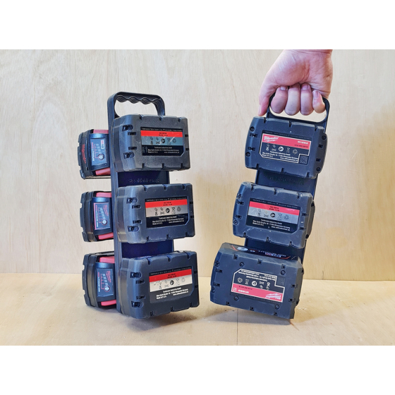 StealthMounts Supports de batteries Milwaukee 18V avec poignée BD-MW18-H-1 StealthMounts Supports de batteries Milwaukee 18V avec poignée BD-MW18-H-1