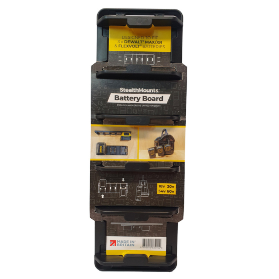 StealthMounts Supports de batteries DeWalt 18V & 54V BD-DW20-1