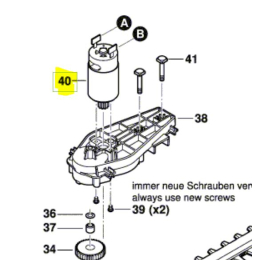 Bosch Moteur pour taille-haie UniversalHedgePole 18 (F016F05252)