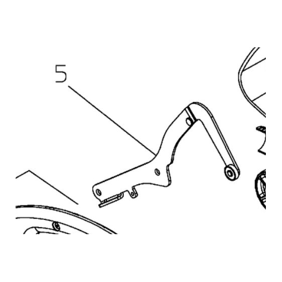 Metabo Levier pivotant complet pour scie KGS254PLUS & KGS254IPLUS (1010736745)