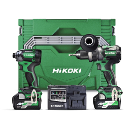Hikoki KC18DCWBZ Pack 2 machines 18V perceuse 140Nm DV18DC & visseuse 210Nm WH18DC 2x5.0 Ah avec coffret Hit-case