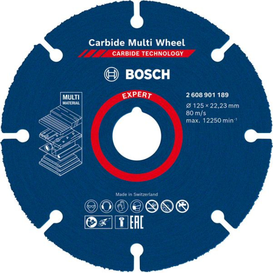 Bosch Disque à tronçonner Multi-matériaux 125mm EXPERT Multi Wheel (2608901189)