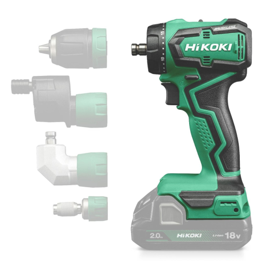 Hikoki DS18DDQW2Z Perceuse visseuse 18V avec mandrins interchangeables 55Nm avec coffret HSC