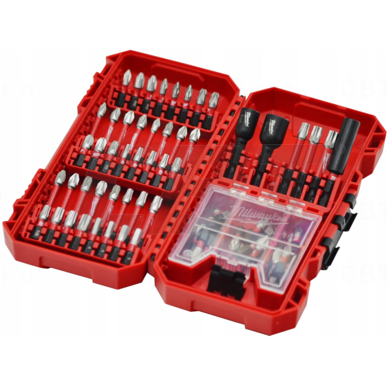 Milwaukee Coffret de 70 Embouts de Vissage pour visseuse à choc Shockwave (4932492007)