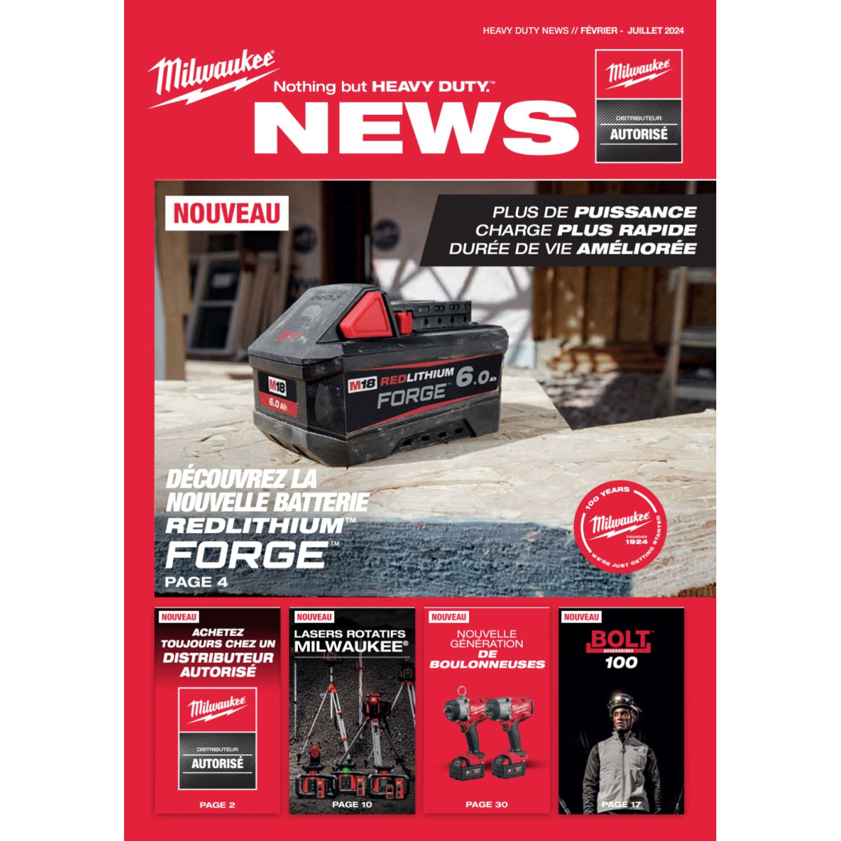 Milwaukee Catalogue Heavy Duty News FÉVRIER JUILLET 2024