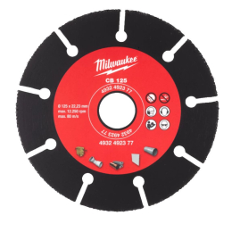 Milwaukee Disque à tronçonner Multi-matériaux 125mm en carbure de tungstène (4932492377)