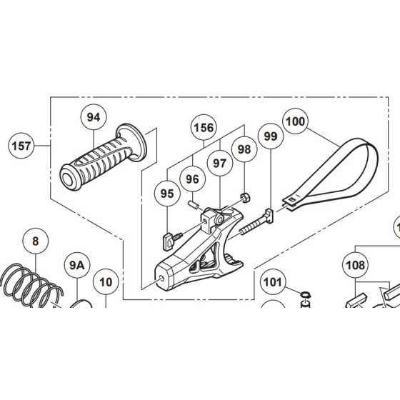 Hikoki Poignée auxiliaire pour perforateur DH52MEY (376577)