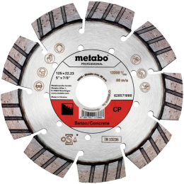 Metabo Meule de tronçonnage diamantée béton professional 125x22,23mm (628571000)