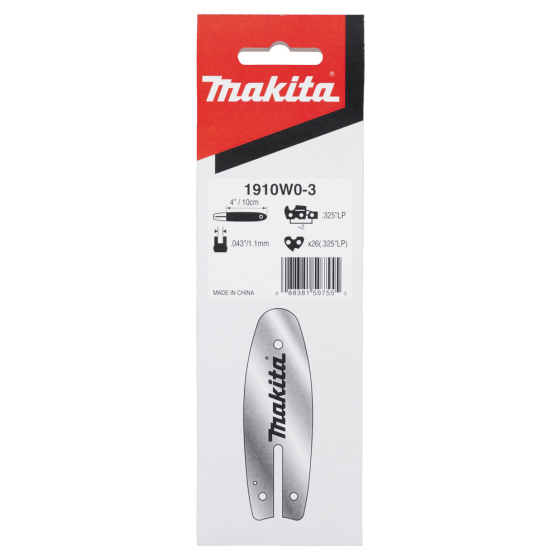 Makita Guide Chaîne pour tronçonneuse d'élagage sans fil DUC100 & UC100D (1910W0-3)