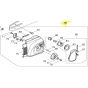 Makita 188858-8 Carter avec dispositif de tension pour tronçonneuse UC4030A, UC3530A, ES2135A, ES2140A