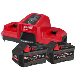 Milwaukee M18 FORGENRG-602 Pack batteries M18 FORGE 18V 6.0Ah Red Lithium-Ion avec chargeur M18DBSC (4933498549)