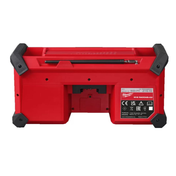 Milwaukee M18 RADDAB+G2-0 Radio de chantier sans fil 18V DAB+ (4933492344) Milwaukee M18 RADDAB+G2-0 Radio de chantier sans fil 18V DAB+ (4933492344)