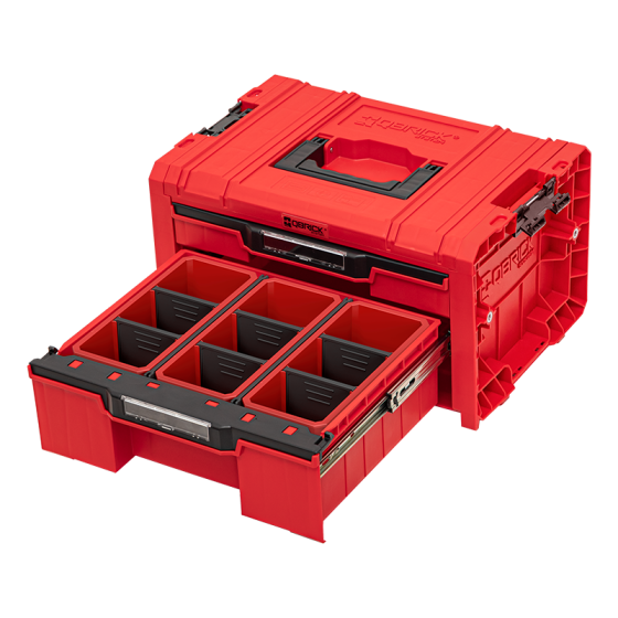 Qbrick Coffret à outils 2 tiroirs expert System PRO RED 2.0 Ultra HD (SKRQPROD3ECZEPG)