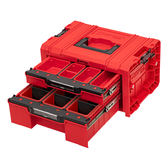 Qbrick Coffret à outils 2 tiroirs expert System PRO RED 2.0 Ultra HD (SKRQPROD3ECZEPG)
