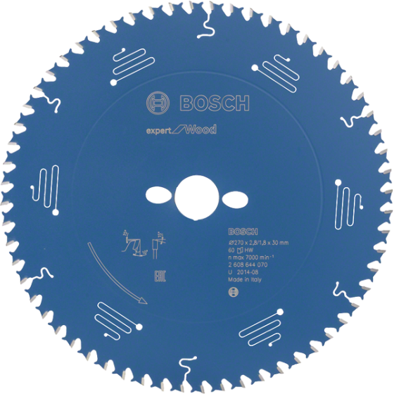 Bosch Lame bois de scie circulaire ø270mm 60Dts Expert for Wood (2608644070)