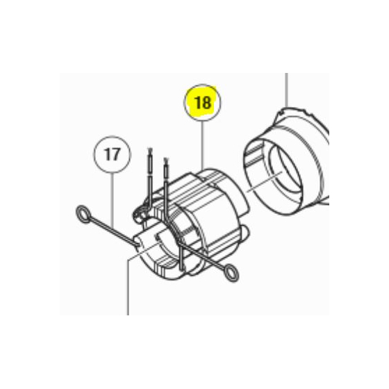 Hikoki Inducteur pour scie circulaire C9U3 & C9SA3 (340942G)