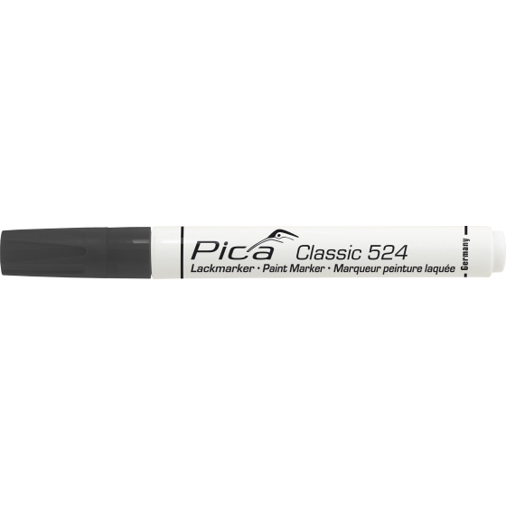 Pica CLASSIC 524 Marqueur industriel à peinture laquée noir 524/46