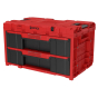 Qbrick Coffret à outils 2 tiroirs System ONE 2.0 RED Ultra HD (SKRQONED2CZEPG001)