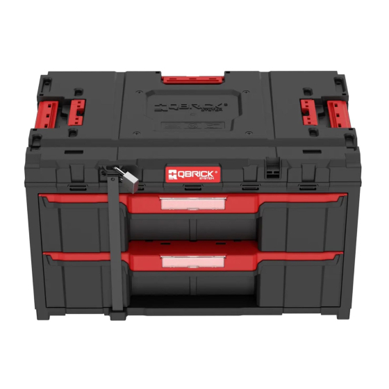 Qbrick Coffret à outils 2 tiroirs System ONE 2.0 (SKRQONED2CZAPG001)