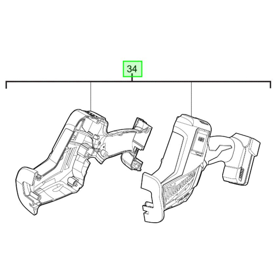 Milwaukee Carter pour scie sabre M18FHZ (4931465214)