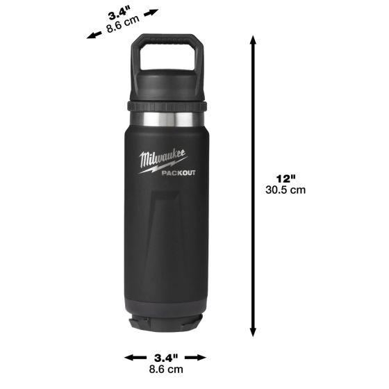 Milwaukee Gourde isotherme Packout 532ml Noir (4932493992) Milwaukee Gourde isotherme Packout 532ml Noir (4932493992)
