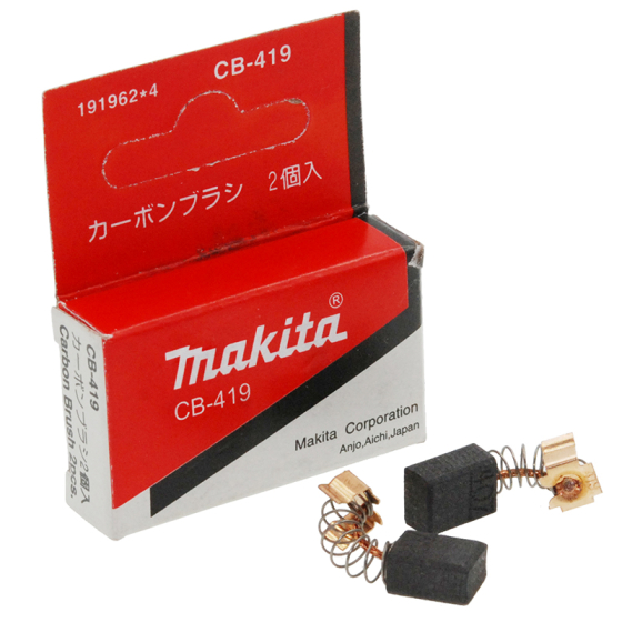 Makita Paire de Charbons CB419, CB407, CB406, CB418 (191962-4 - 195015-1)