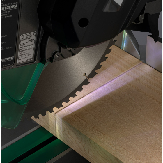 Hikoki C3612DRAWVZ Scie radial à onglet sans fil 36V ø305mm 2x2.5Ah (Machine seule)