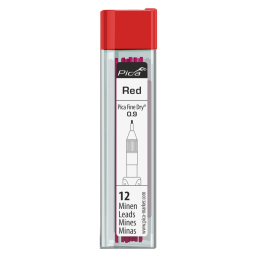 Pica Fine Dry Mines graphite rouge 0.9mm de précision 7031
