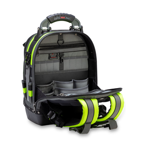 Veto Pro Pac Sac à dos à outils Veto Tech Pac Jaune Haute Visibilité (AX3515) Veto Pro Pac Sac à dos à outils Veto Tech Pac Jaune Haute Visibilité (AX3515)