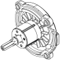 Milwaukee Moteur complet pour boulonneuse 18V M18FIWP12, M18FIW2F12, M18FIW2P12 (4931473552)