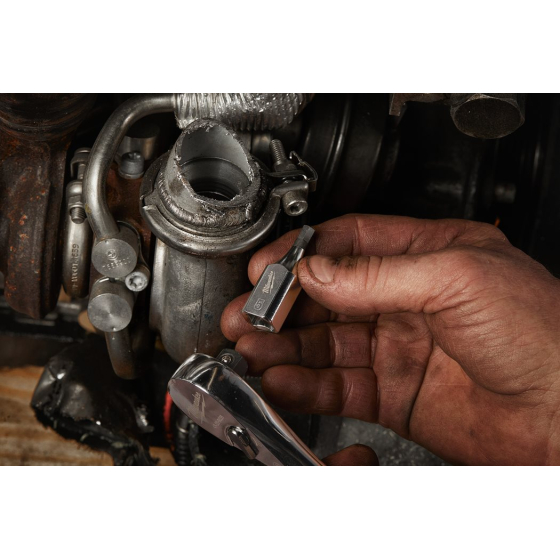 Milwaukee Set de 11 douilles Hexagonal métrique pour cliquet 3/8" (4932480567)