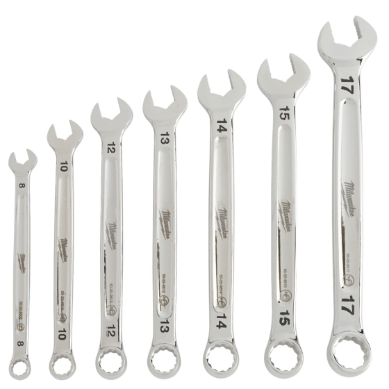 Milwaukee Set de 7 clés plates mixtes Max Bite (4932464257)