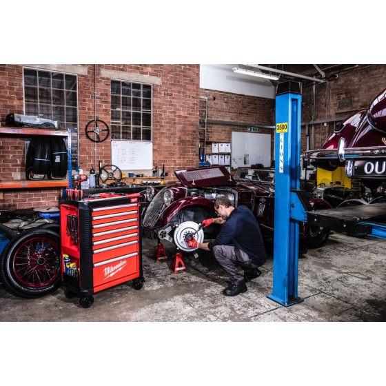 Milwaukee Servante d'atelier équipée mobile 78cm à 7 tiroirs SRC30-1 avec 206 Outils (4932498185)