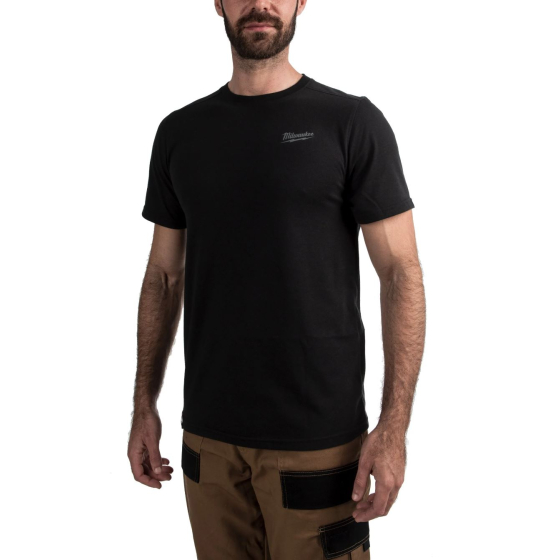 Milwaukee T-Shirt de travail léger à manche courtes Noir (S/M/L/XL/XXL)