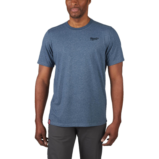 Milwaukee T-Shirt de travail léger à manche courtes Bleu (S/M/L/XL/XXL)