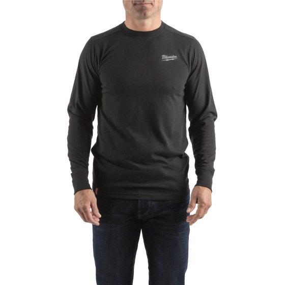 Milwaukee T-Shirt de travail léger à manche longues Noir (S/M/L/XL/XXL)
