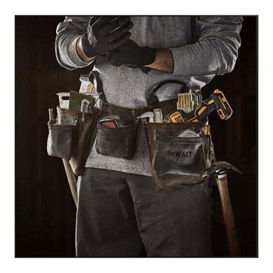 DeWalt Pro Ceinture porte-outils en cuir professionnelles (DWST50113-1)