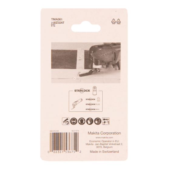 Makita B-64951-5 Lot de 5 Lames de scie métal Starlock 32x40mm carbure (TMA061) Makita B-64951-5 Lot de 5 Lames de scie métal Starlock 32x40mm carbure (TMA061)