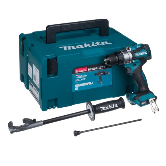 Makita HP001GZ01 Perceuse visseuse à percussion 40V 140Nm Li-Ion XGT (Machine seule)