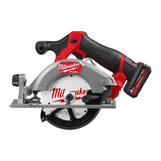 Milwaukee M12 FCS442-502X Scie circulaire 12V Fuel ø140mm 2x5Ah (4933493489)