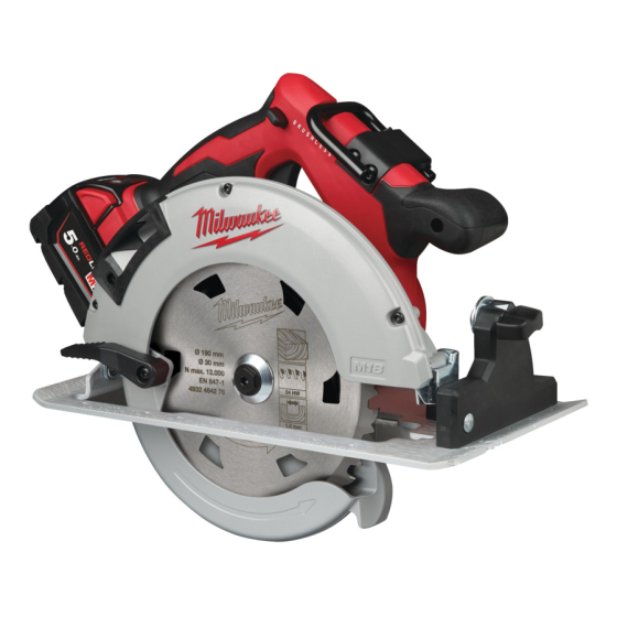 Milwaukee M18 BLCS66-502X Scie Circulaire ø190mm 18V Brushless 2x5Ah (4933464590) Milwaukee M18 BLCS66-502X Scie Circulaire ø190mm 18V Brushless 2x5Ah (4933464590)