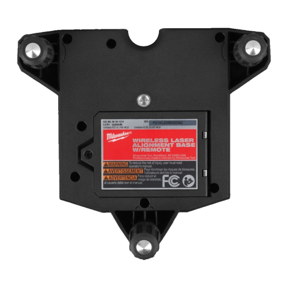 Milwaukee WLB-C Support pivotant motorisé pour laser ligne (4932479198) Milwaukee WLB-C Support pivotant motorisé pour laser ligne (4932479198)