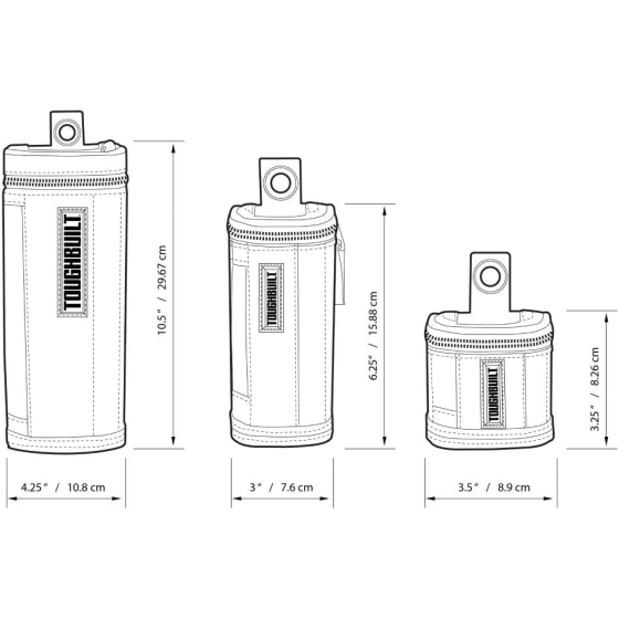 Toughbuilt Lot de x3 boites à outils SoftBox TB-192-B Toughbuilt Lot de x3 boites à outils SoftBox TB-192-B