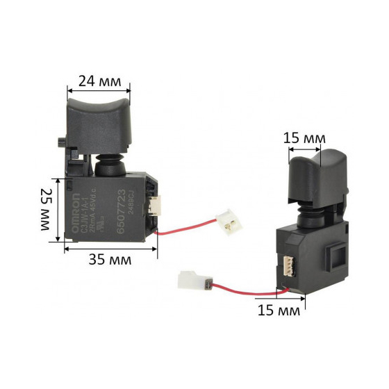 Makita 650772-3 Interrupteur C3JW-1A-1 pour visseuse DTD170, XTD12